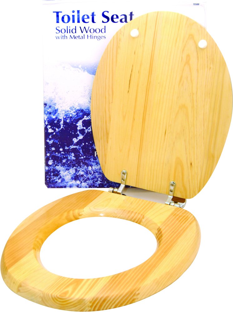 Solid wood toilet seats